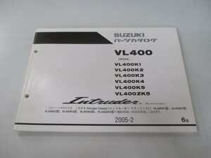 イントルーダークラシック400 パーツリスト 6版 スズキ 正規 中古 バイク 整備書 VK54A VL400K1 VL400K2 VL400K3 VL400K4 VL400K5