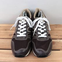 z6650【368】ニューバランス US9 27.0cm/茶 ブラウン系 newbalance メンズ スニーカー 中古_画像2