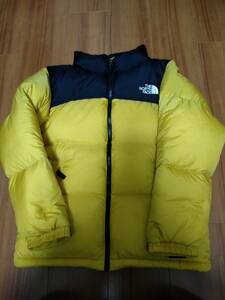 99 美品 クリーニング済 イエロー THE NORTH FACE ザ ノースフェイス キッズ Nuptse Jacket ヌプシ ジャケット NDJ91863 150 子供　女性　