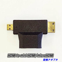 【E0040】 ★ HDMI to mini HDMI/microHDMI ★ 変換アダプタ_画像1