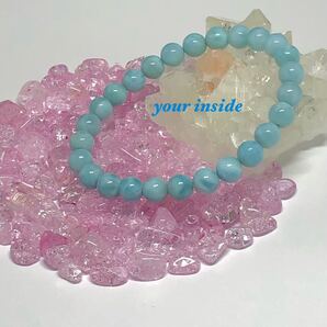 ラリマー ブレスレット 珠 約7〜7.5㎜