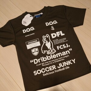 サッカージャンキー　ドリブルマン2 ワークアウトTEE SJ23A67K オリーブ　120cm