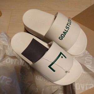  goal Studio sandals eggshell white 26cm box less .. shipping becomes.