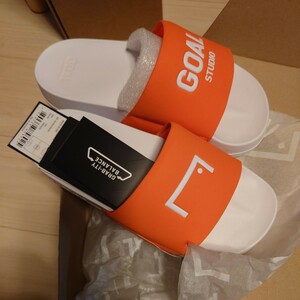  goal Studio sandals orange 25cm box less .. shipping becomes.