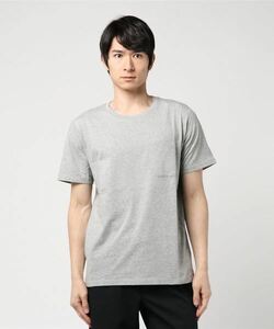 美品 ナノユニバース Anti Soaked 杢クルーネックTシャツ グレー Sサイズ nano・universe