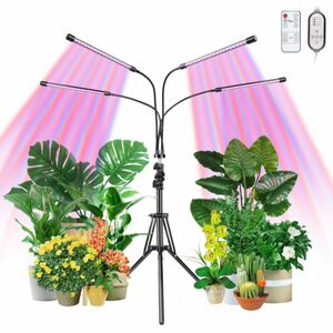 植物成長ライト植物栽培ライト10階調光および360°調整可能な3つの照明パターン植物ライト PSE認証日本語取扱説明書 (40W)
