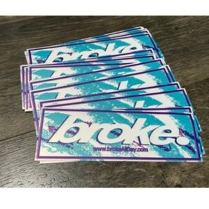 broke. ★ 90's JAZZ ★ ステッカー USDM  ブローク broke alldayの画像2