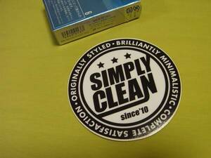 ☆Simply Clean ラウンドステッカー　USDM シンプリークリーン