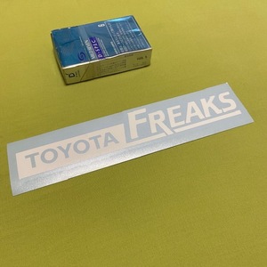 ラスト★TOYOTA FREAKS 　エンブレム風　抜き　ステッカー　USDM トヨタフリークス　タンドラ　タコマ　ランクル　FJクルーザー　プラド