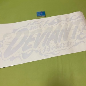 DEVIANT * oil abrasion k* rear window banner *f Ray m* pulling out sticker *tebi Anne toUSDM