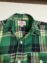 美品 バテンウエア チェック ネルシャツ サイズXS USA製 Battenwear USA製 長袖シャツ キャンプ CHECK SHIRT コットン_画像4