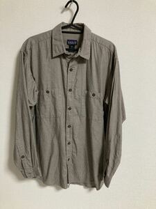 2002年 patagonia パタゴニア チェック柄 シャツ SHIRTS MENs S 長袖シャツ 希少モデル 希少色 F02 オーガニックコットン メンズS