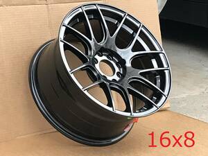 新品！ XXR 530 16x8+20 4穴 PCD100/114.3 CB73.1 Chromium Black コンケーブ 逆ソリ Concave USDM