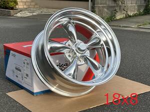 新品！American Racing VN515 TORQ THRUST II 1PC 5H PCD114.3 18x8+0 POLISHED 深リム USDM