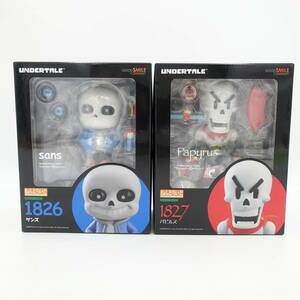 〇ねんどろいど UNDERTALE 1826 サンズ 1827 パピルス フィギュア 2点セット 塗装済 可動 グッドスマイルカンパニー 未開封/2-2444