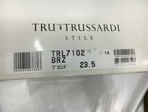 未使用品 TRU TRUSSARDI トラサルディ 編み上げサンダル パンプス 23.5㎝ ゴールド_画像7