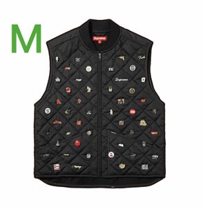 Supreme Pins Quilted Work Vest "Black" M