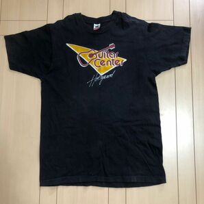 【レア物】Guitar Center Hollywood オリジナルTシャツ　USED 80s ディスプレイ用に