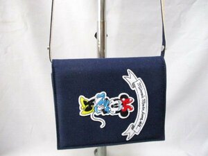  Uniqlo Minnie Mouse *2way bag shoulder * clutch cotton with cotton NV W20.5cm