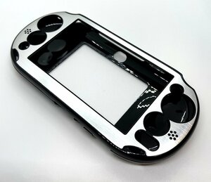 PS Vita2000(PCH-2000)専用アルミプレートケース(シルバー)