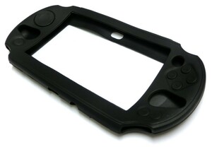 PS Vita2000(PCH-2000)専用シリコンケース(ブラック)