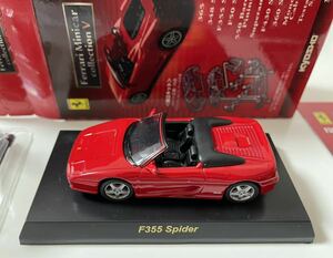 京商 1/64 Ferrari F355 Spider スパイダー 赤 フェラーリ ミニカーコレクション Ｖ　5