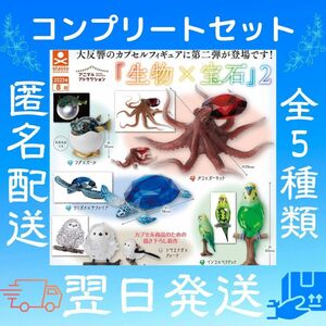 アニマルアトラクション 生物×宝石2 ガチャガチャ カプセルトイ フィギュア 動物 海の生き物
