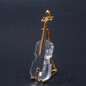  редкость снят с производства товар трудно найти Swarovski Swarovski украшение миниатюра скрипка золотой цвет Gold поиск ( колье серьги подвеска )