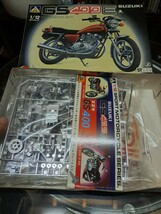 5 当時物 GS400 E2 プラモデル 新品 アオシマ CBX400F CBR400F XJ400 GT380 CB400F CB750K Z400FX Z1 Z2 Z750RS ホーク2_画像2