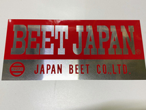 耐熱 ステッカー BEET JAPAN / ビート Z1 Z2 マフラー GT380 集合 手曲げ 当時_画像3