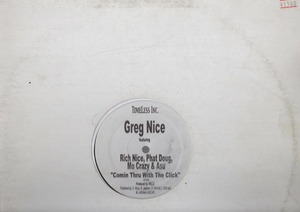 【廃盤12inch】Greg Nice / Comin Thru With The Click