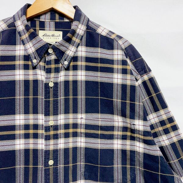 Old Eddie Bauer エディーバウアー BD チェックシャツ 90s 00s XL 古着 オールド ビンテージ