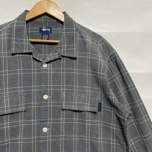 OLD STUSSY Old Stussy open color shirt . collar shirt 