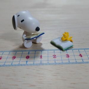単品 リーメント◆スヌーピー＆ウッドストック　ミニチュア　　Snoopy's BOOK CAFE◆