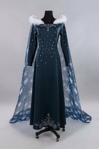 xd431ディズニー アニメーション映画 Frozen2 アナと雪の女王2 エルサ Elsa プリンセス ドレス ワンピース クリスマス コスプレ衣装