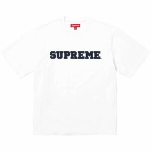 送料無料 L 白 Supreme Collegiate S/S Top White Tee シュプリーム カレッジロゴ Tシャツ ホワイト 23FW 立ち上げ Box Logo 新品未使用