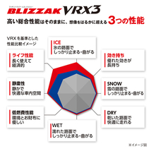 2023年製 スタッドレス 4本セット ブリヂストン ブリザック VRX3 175/65R15 ホイールお任せ 15x5.5J 4/100+42 ヤリス スイフト MAZDA2_画像6