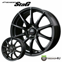 2023年製 スタッドレス 4本セット YOKOHAMA ice GUARD7 IG70 165/55R14 選べるホイール 14x4.5J 4/100 軽自動車 N-BOX タント ムーヴ_画像4