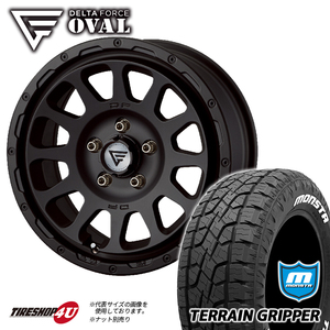 4本セット デルタフォース オーバル OVAL 17x7J 5/114.3+32 MB MONSTA モンスタ テレーングリッパー A/T 225/65R17 WL RAV4 ハリアー