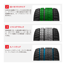 2022～2023 スタッドレス4本セット PIRELLI ICE A PLUS 165/55R14 GRACE 14x4.5J 4/100 +45 BRC/BK 軽自動車 ムーヴ アルト ワゴンR_画像8