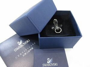 ◆SWAROVSKI スワロフスキー クリスタルガラス おしゃぶり チャーム オブジェ 置物 インテリア 箱付き 長期個人保管 現状品