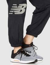 【KCM】z-new-15-M★展示品★【New Balance/ニューバランス】メンズ　ウーブンパンツ ナイロン　裏起毛　JMPP0231　ブラック　サイズ M_画像4