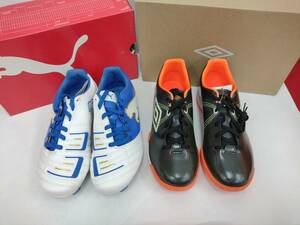 PUMA(プーマ) PWR-C 4.12R HG JR(サッカースパイク))/UMBRO (アンブロ) GT CUP TR JR(トレーニングシューズ) -23.0CM-2SET-2SET