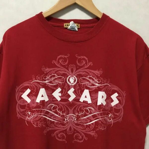 USA 古着 CAESARS バンドTシャツ L RED ヴィンテージ 