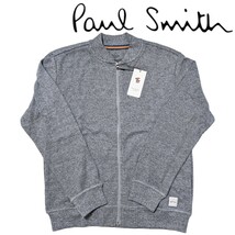 新品 ポールスミス Paul Smithジップアップ M チャコール杢 カラーライン パイル地 スウェット PaulSmith マルチカラー_画像1