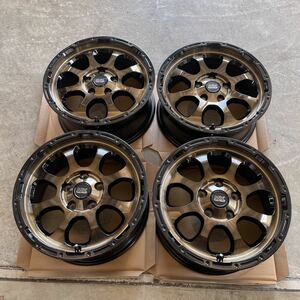 【マッドクロス グレイス】16×7J+38 114.3/5H◆ブロンズクリア&リムブラック MAD CROSS GRACE 4本セット　デリカD5　RAV4 アウトランダー