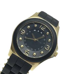  Mark by Mark Jacobs MBM2540 boys wristwatch quarts black face 3 hands stainless steel Gold color Raver control YK23004229