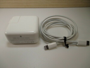 ☆Apple 純正 USB-C 30W パワーアダプター ライトニングケーブルセット(A1882)!!