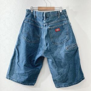 Dickies ディッキーズ　デニムハーフパンツ ショートパンツ メンズ　W32 L アメカジ　古着　ストリート　メキシコ製