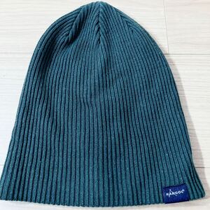 KANGOL カンゴール　ニット帽 ニットキャップ ビーニー　グリーン ユニセックス　男女兼用　ストリート　スケーター　アメカジ　古着